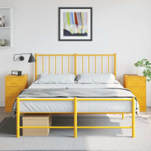 Berkfield Bedside Cabinets 2 pcs Mustard Yellow 34.5x39x62 cm Steel
