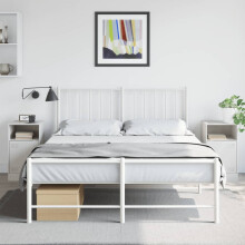 Berkfield Bedside Cabinets 2 pcs White 34.5x39x62 cm Steel