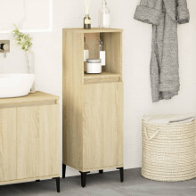 Berkfield Bathroom Cabinet Sonoma Oak 30x30x100 cm Engineered Wood