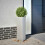 Berkfield Garden Planter Triangular 30x26x75 cm Galvanized Steel 1