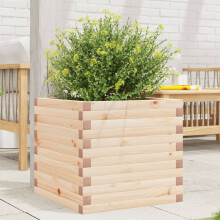 Berkfield Garden Planter 50x50x45.5 cm Solid Wood Pine