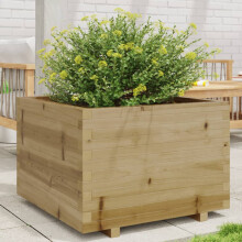 Berkfield Garden Planter 70x70x49.5 cm Impregnated Wood Pine