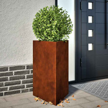 Berkfield Garden Planters 2 pcs Triangular 50x43x75 cm Weathering Steel