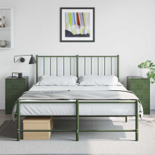 Berkfield Bedside Cabinets 2 pcs Olive Green 34.5x39x62 cm Steel