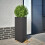 Berkfield Garden Planter Black Triangular 40x34.5x75 cm Steel 1