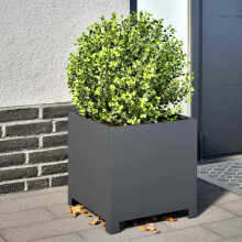 Berkfield Garden Planter Anthracite 40x40x40 cm Steel