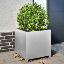 Berkfield Garden Planter 50x50x50 cm Galvanised Steel