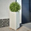 Berkfield Garden Planters 2 pcs White Triangular 50x43x75 cm Steel 1