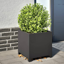 Berkfield Garden Planter Black 40x40x40 cm Steel