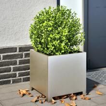 Berkfield Garden Planters 2 pcs 40x40x40 cm Stainless Steel