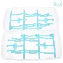 Baby Bottle Drying Rack Vertical SpaceSaving Design with Removable Water Tray for Pump Parts Accessories