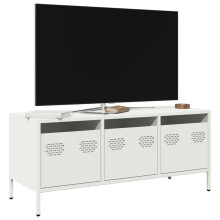 Berkfield TV Cabinet White 101.5x39x43.5 cm Cold-rolled Steel