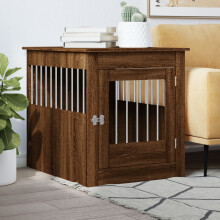 Berkfield Dog Crate Furniture Brown Oak 64.5x80x71 cm Engineered Wood