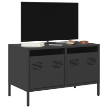 Berkfield TV Cabinet Black 68x39x43.5 cm Cold-rolled Steel