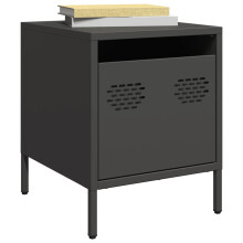 Berkfield Bedside Cabinets†2 pcs Black 35x39x43.5 cm Steel