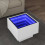 Berkfield Side Table with LED White 40x40x30 cm Engineered Wood 1