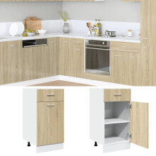 Berkfield Drawer Bottom Cabinet Lyon Sonoma Oak 40x46x81.5 cm Engineered Wood
