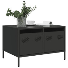 Berkfield TV Cabinet Black 68x50x43.5 cm Cold-rolled Steel