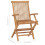 Berkfield Folding Garden Chairs 3 pcs Solid Teak Wood 9