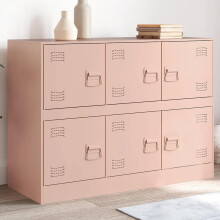 Berkfield Sideboard Pink 99x39x73 cm Steel