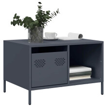 Berkfield Coffee Table Anthracite 68.5x50x43.5 cm Cold-rolled Steel