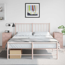 Berkfield Bedside Cabinets 2 pcs Pink 34.5x39x62 cm Steel