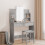 Berkfield Dressing Table with Mirror Concrete Grey 96x39x142 cm 1