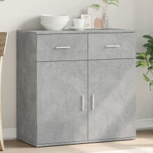 Berkfield Sideboard Concrete Grey 79x38x80 cm Engineered Wood