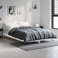 Berkfield Bed Frame without Mattress White 120x190 cm Small Double Engineered Wood