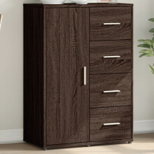 Berkfield Sideboard Brown Oak 60x31x84 cm Engineered Wood