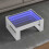 Berkfield Coffee Table with Infinity LED White 70x53x30 cm 1