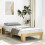 Berkfield Bed Frame without Mattress 75x190 cm Small Single Solid Wood Oak 1
