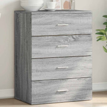 Berkfield Sideboard Grey Sonoma 60x39x80 cm Engineered Wood