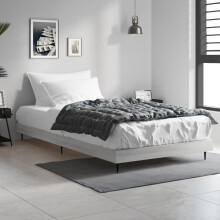 Berkfield Bed Frame without Mattress Grey Sonoma 90x190 cm Single Engineered Wood