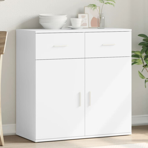 Berkfield Sideboard White 79x38x80 cm Engineered Wood