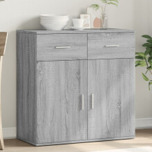Berkfield Sideboard Grey Sonoma 79x38x80 cm Engineered Wood