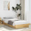 Berkfield Bed Frame Without Mattress 100x200 cm Solid Oak Wood 1