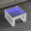 Berkfield Coffee Table with Infinity LED White 50x53x30 cm 1