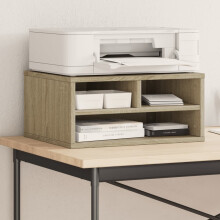 Berkfield Printer Stand Sonoma Oak 49x40x22,5 cm Engineered Wood