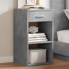 Berkfield Bedside Cabinets 2 pcs Concrete Grey 35x34x65 cm Engineered Wood
