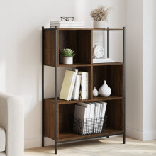 Berkfield Bookcase Brown Oak 72x28x109 cm Engineered Wood