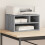 Berkfield Printer Stand Grey Sonoma 40x32x22,5 cm Engineered Wood 1