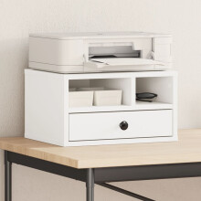 Berkfield Printer Stand White 40x32x22,5 cm Engineered Wood