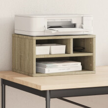 Berkfield Printer Stand Sonoma Oak 40x32x22,5 cm Engineered Wood