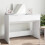 Berkfield Dressing Table with Mirror White 100x45x76 cm 1