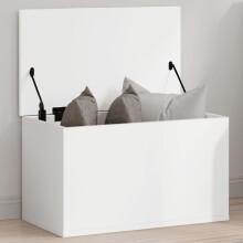 Berkfield Storage Box White 60x35x35 cm Engineered Wood