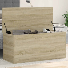Berkfield Storage Box Sonoma Oak 100x42x46 cm Engineered Wood