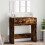 Berkfield Dressing Table with Mirror Smoked Oak 80x39x80 cm 1