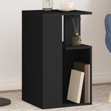 Berkfield Side Table Black 35x35x60 cm Engineered Wood