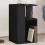 Berkfield Side Table Black 35x35x60 cm Engineered Wood 1